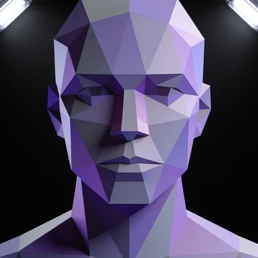 Facet, a custom AI character: a crystalline geometric companion